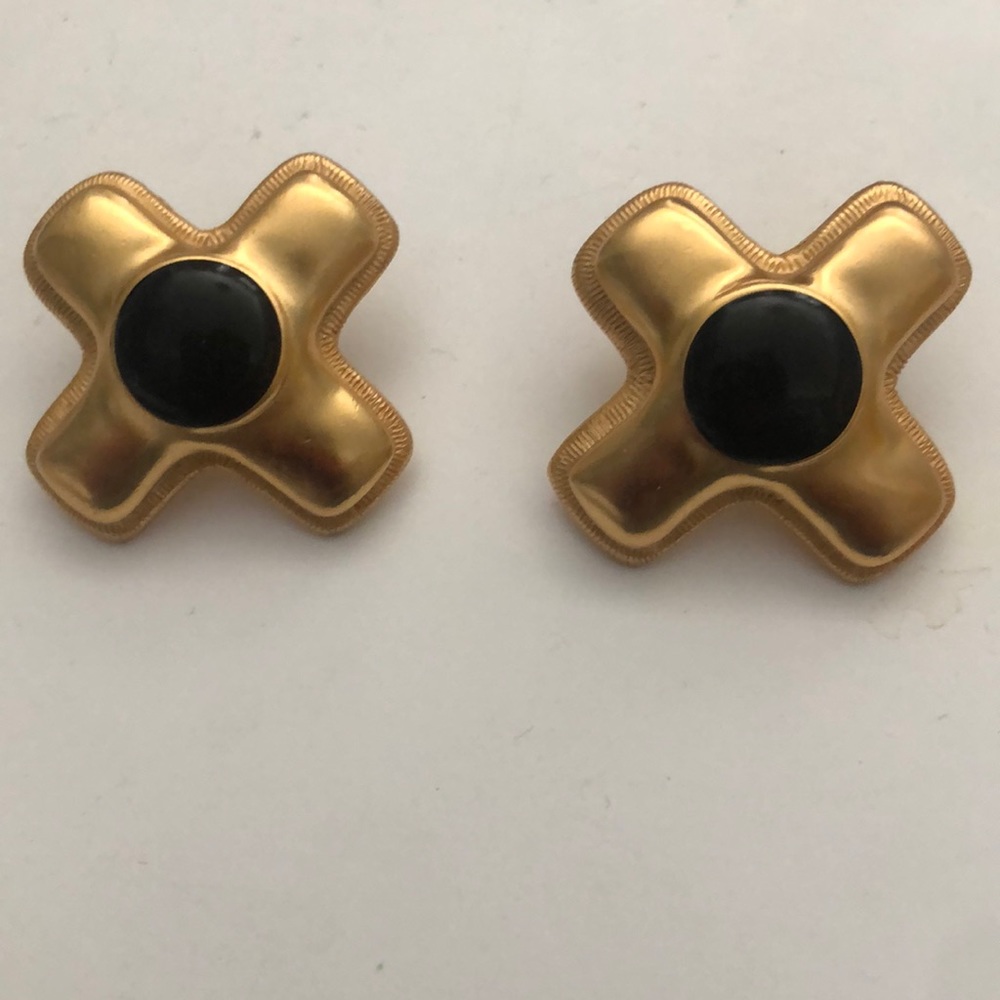 Vintage Gold X Earrings